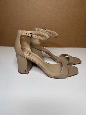 Sam Edelman Daniella Tan Leather Heeled - Beige 11 M